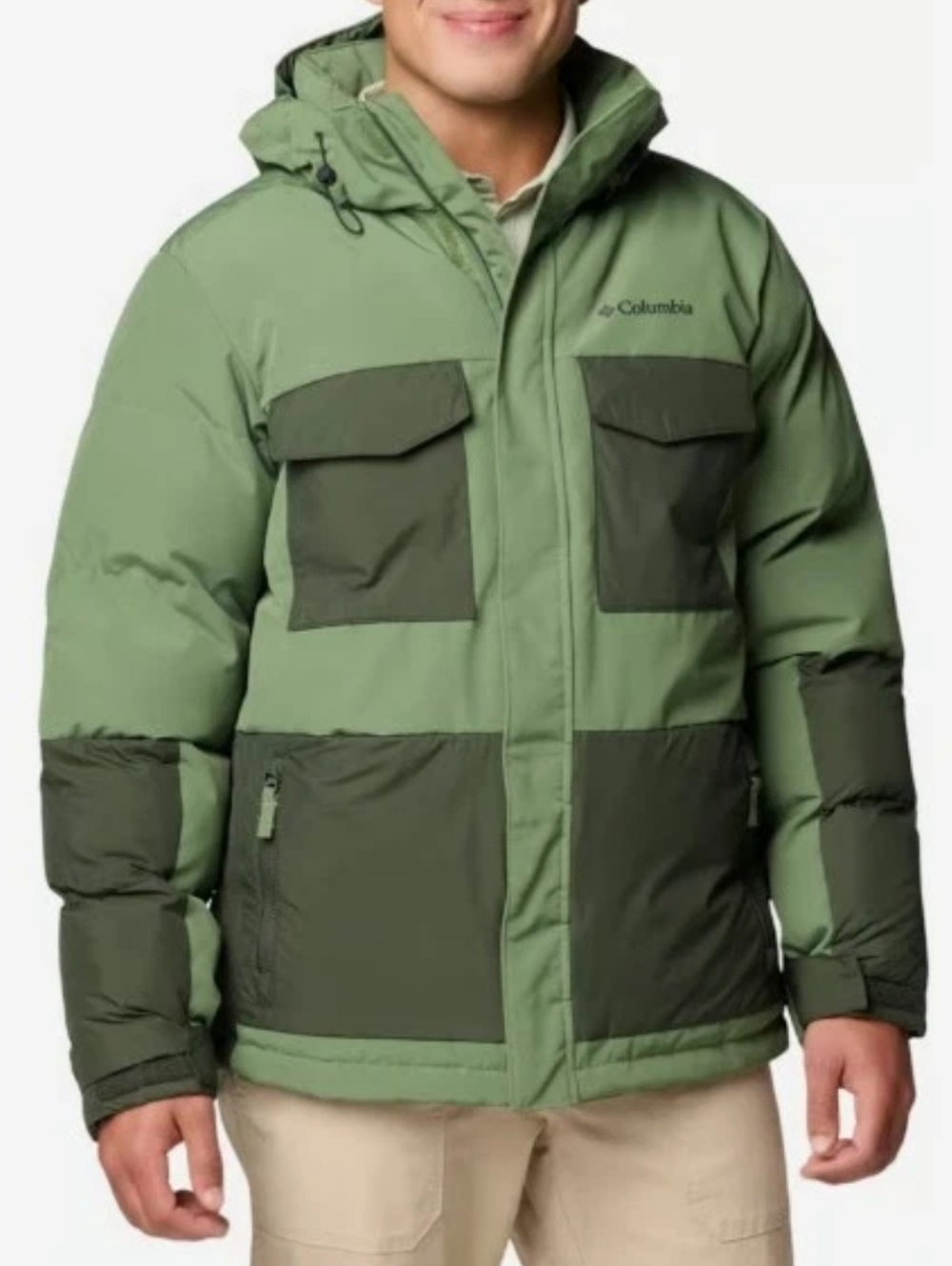Columbia Marquam Peak Fusion II Hooded Jacket Men’s Large Omni-Heat Infinity
